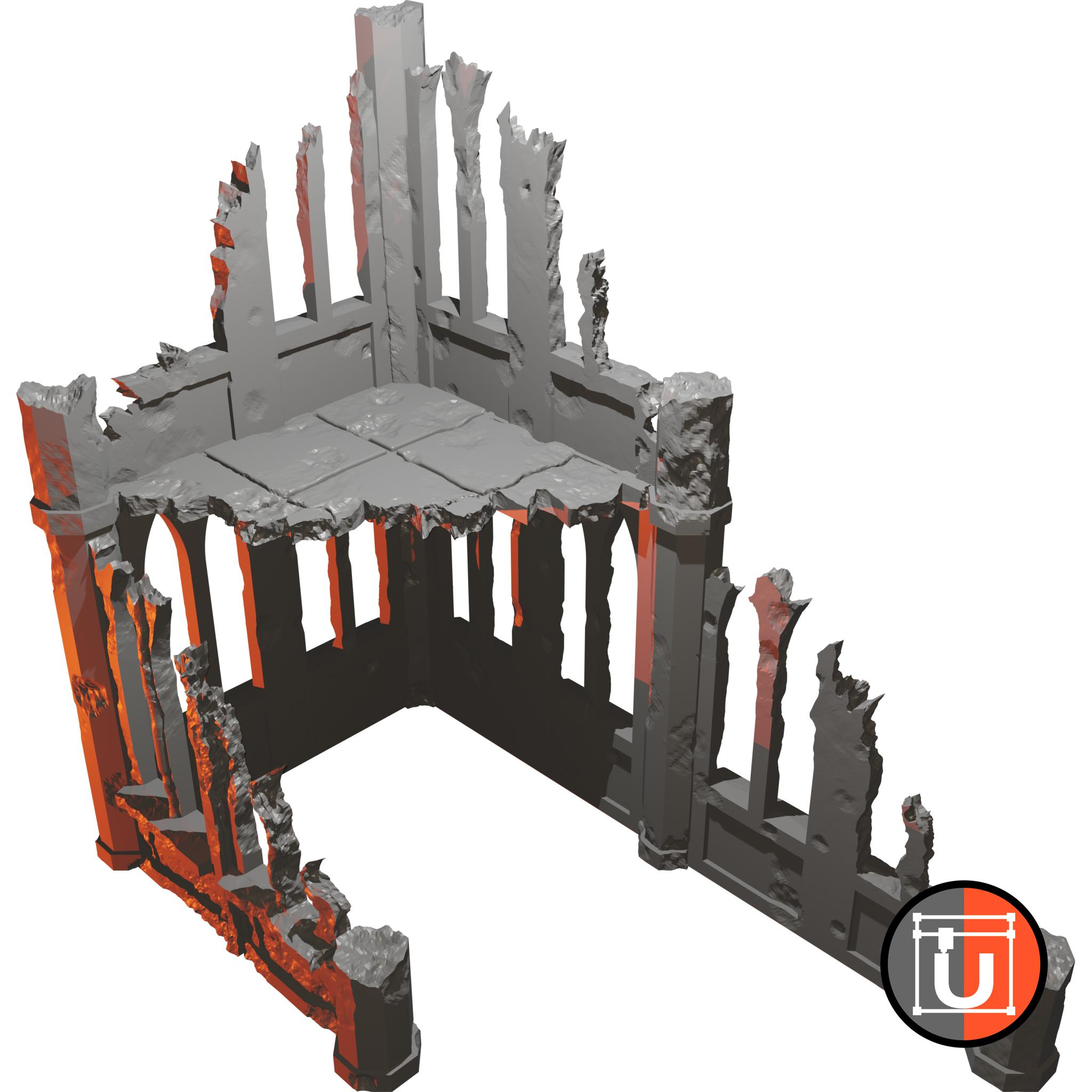 Free Stl File Scifi Gothic Terrain - Full Buildings 🎲 ・3D throughout Free 3D Printable Terrain