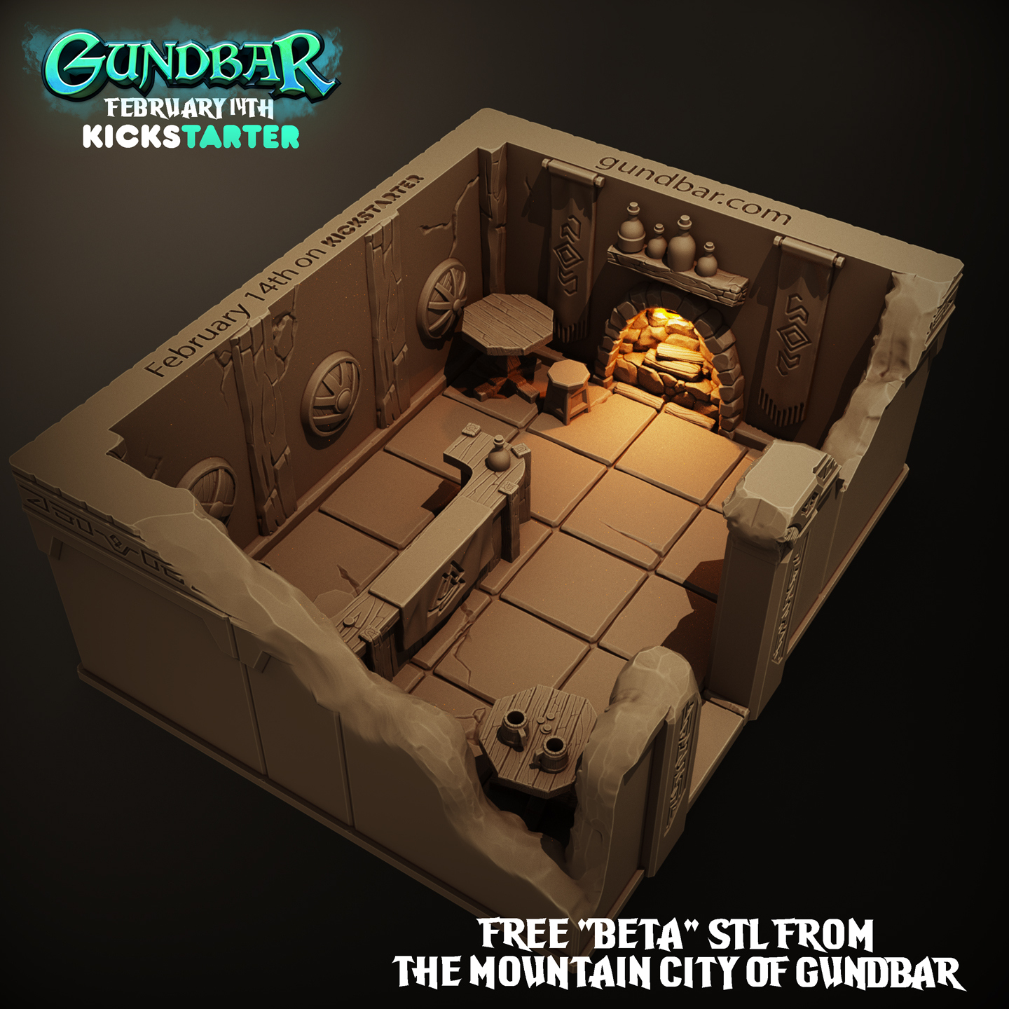 Free Stl File The Mountain City Of Gundbar | 3D Printable Terrain throughout Free 3D Printable Terrain