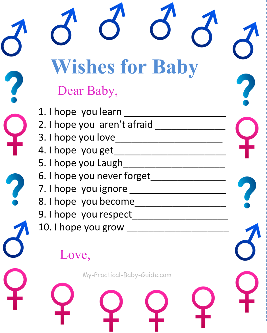 Gender Reveal Baby Shower Ideas - My Practical Baby Shower Guide pertaining to Free Gender Reveal Printables