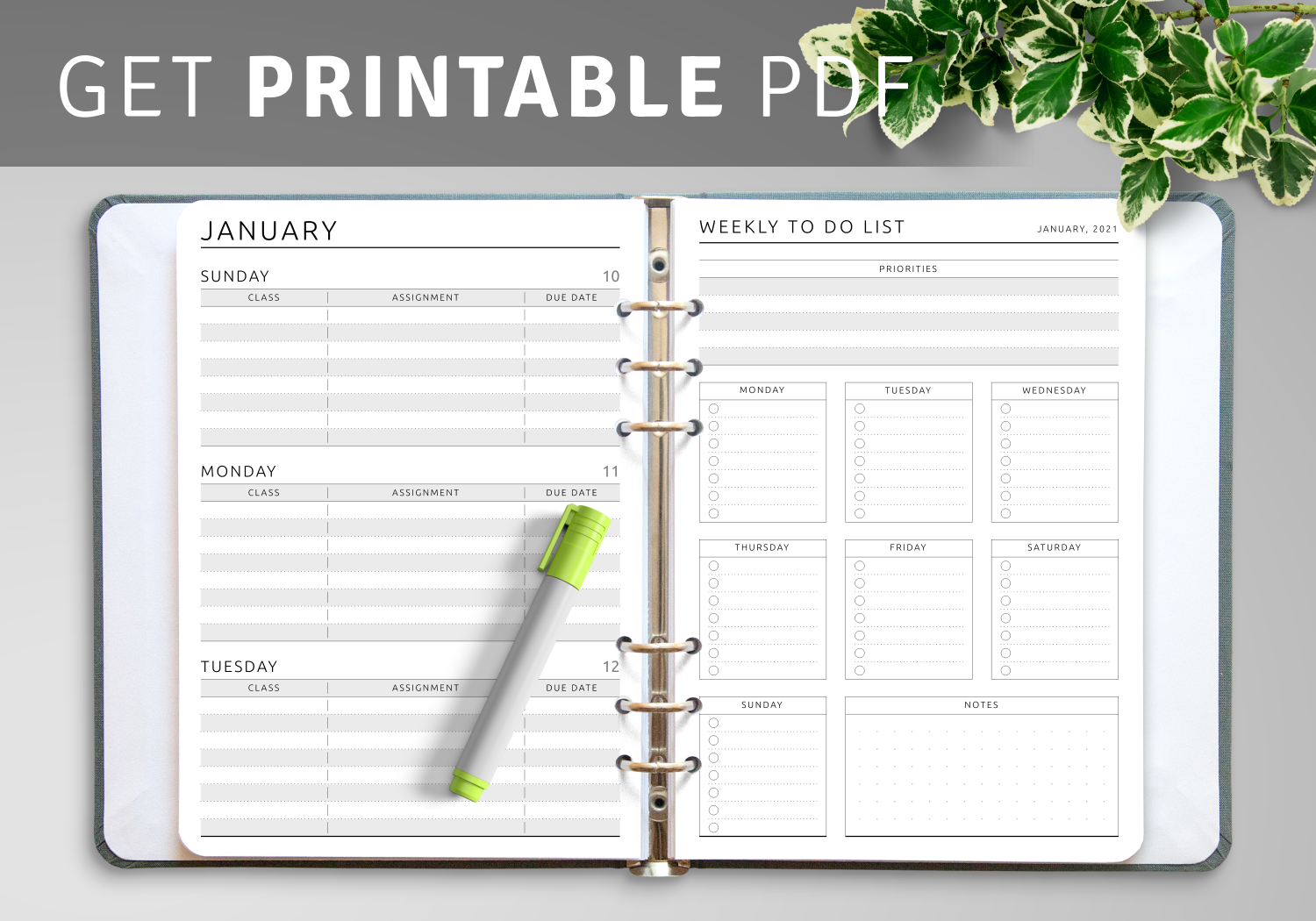 Get 2024 - 2025 Happy Planner Inserts Printable Pdf in Free Planner Refills Printable