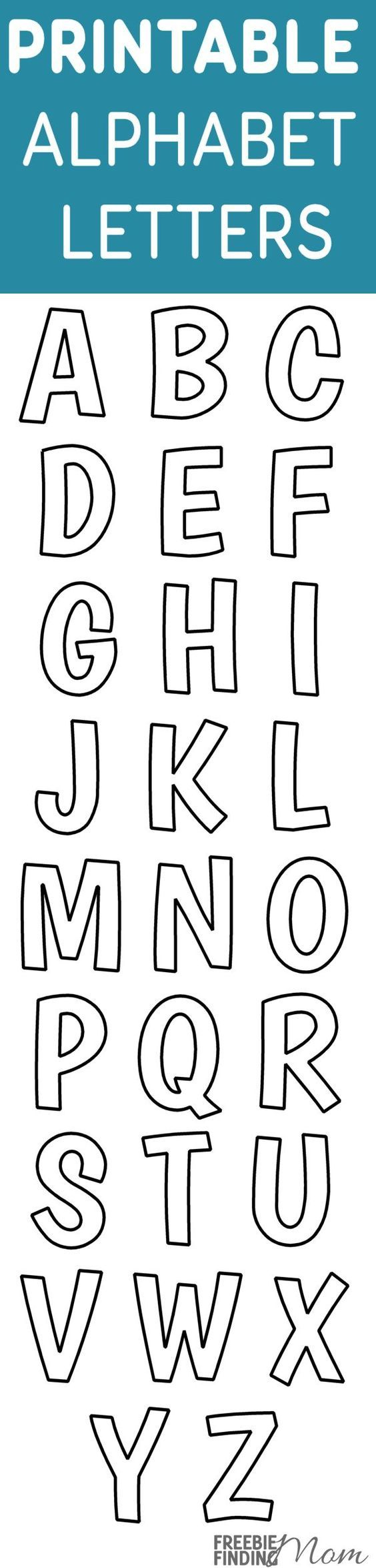 Get Creative With Printable Alphabet Templates throughout Free Printable Alphabet Templates