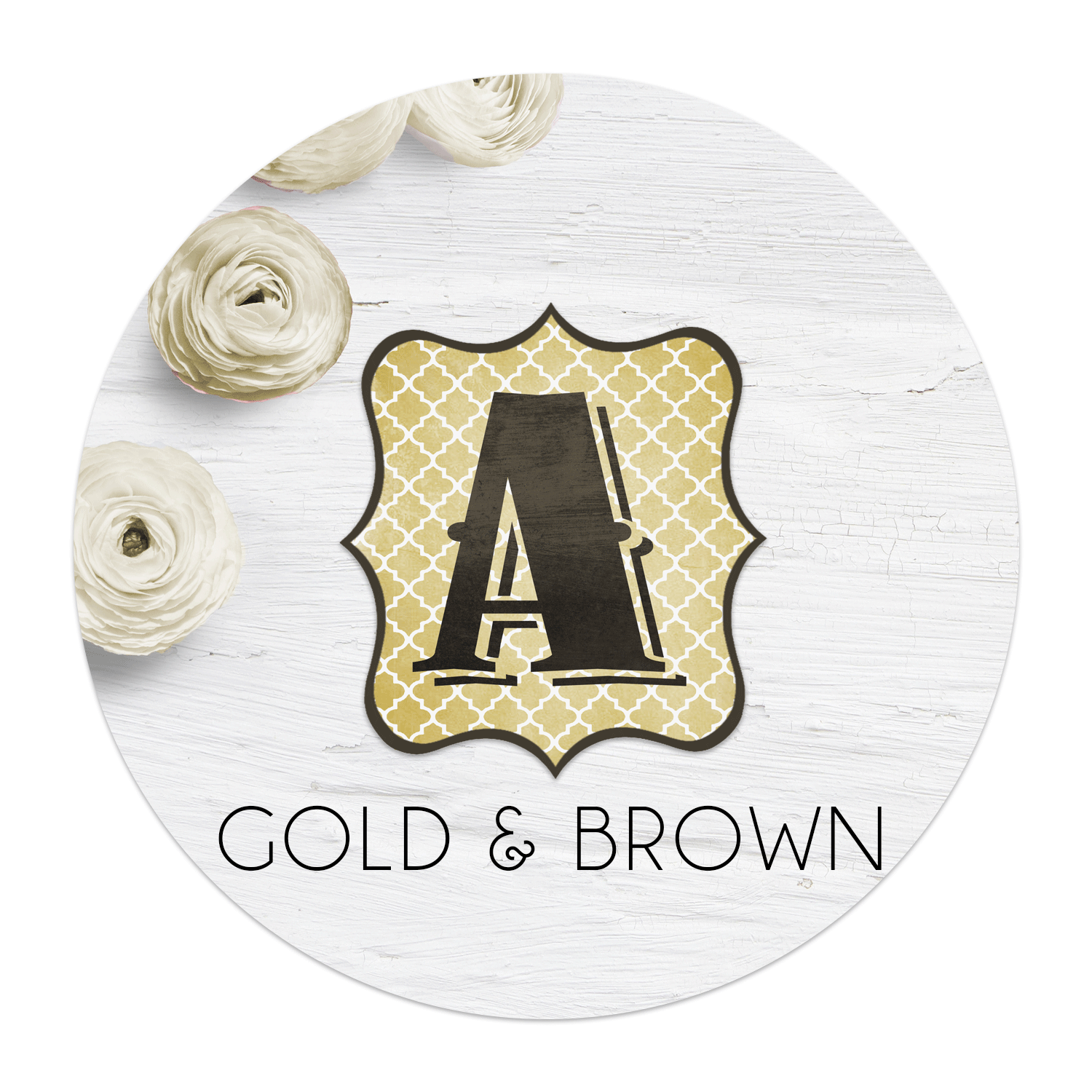 Gold-And-Brown-Banner-Letters - Swanky Design Co. for Diy Swank Free Printable Letters