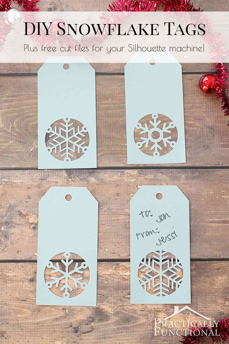 Handmade Snowflake Christmas Gift Tags + Free Template | Christmas inside Diy Christmas Gift Tags Free Printable