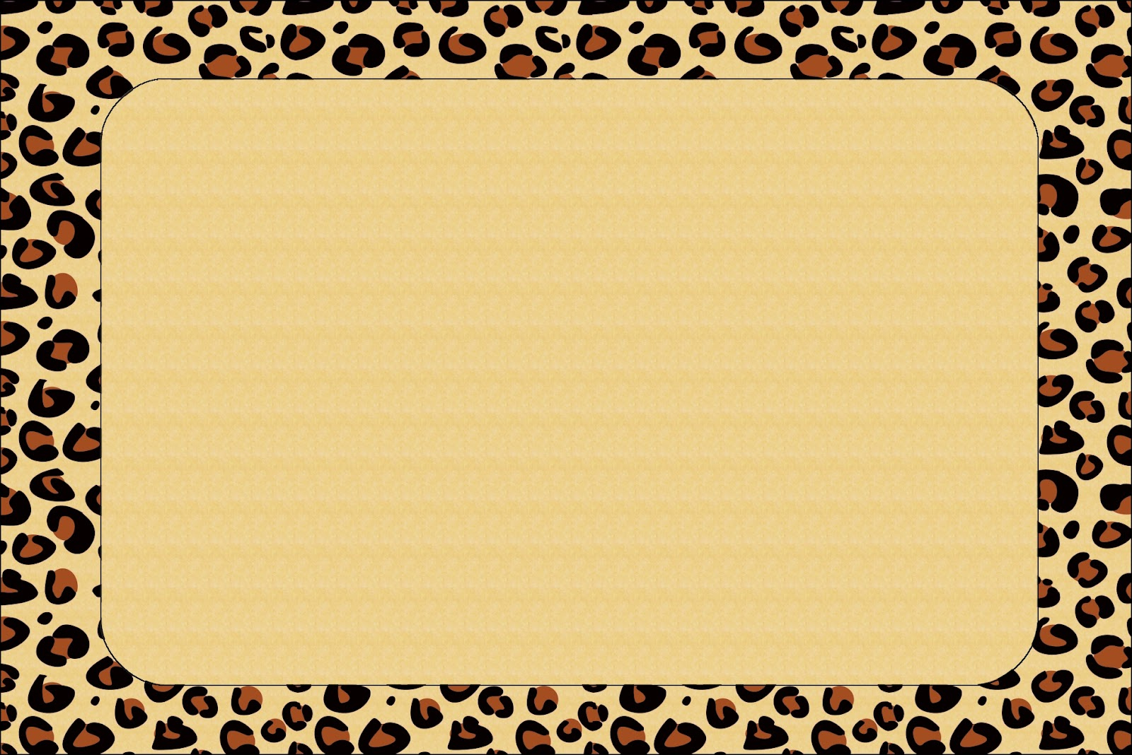 Leopard Prints: Free Printable Invitations. | Oh My Fiesta For Ladies! in Free Printable Animal Print Birthday Invitations