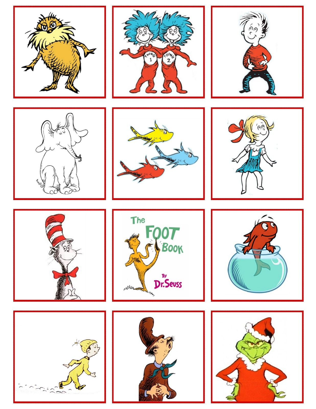 Lots O' Lydia | Dr Seuss Preschool Activities, Dr Seuss Classroom with Free Dr Seuss Characters Printables