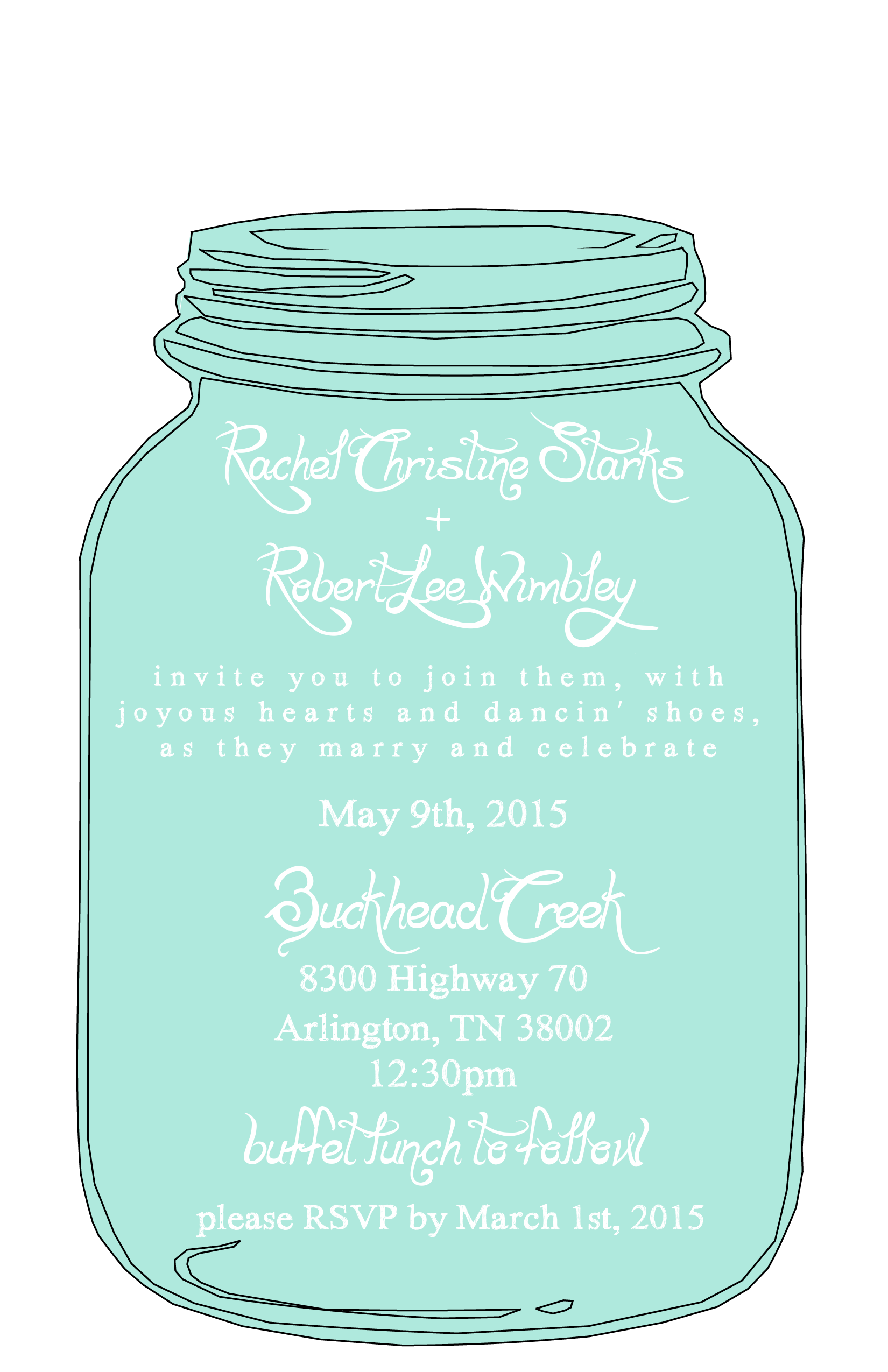 Mason Jar Free Printable Wedding Invitations Templates | Mason Jar for Free Mason Jar Wedding Invitation Printable Templates