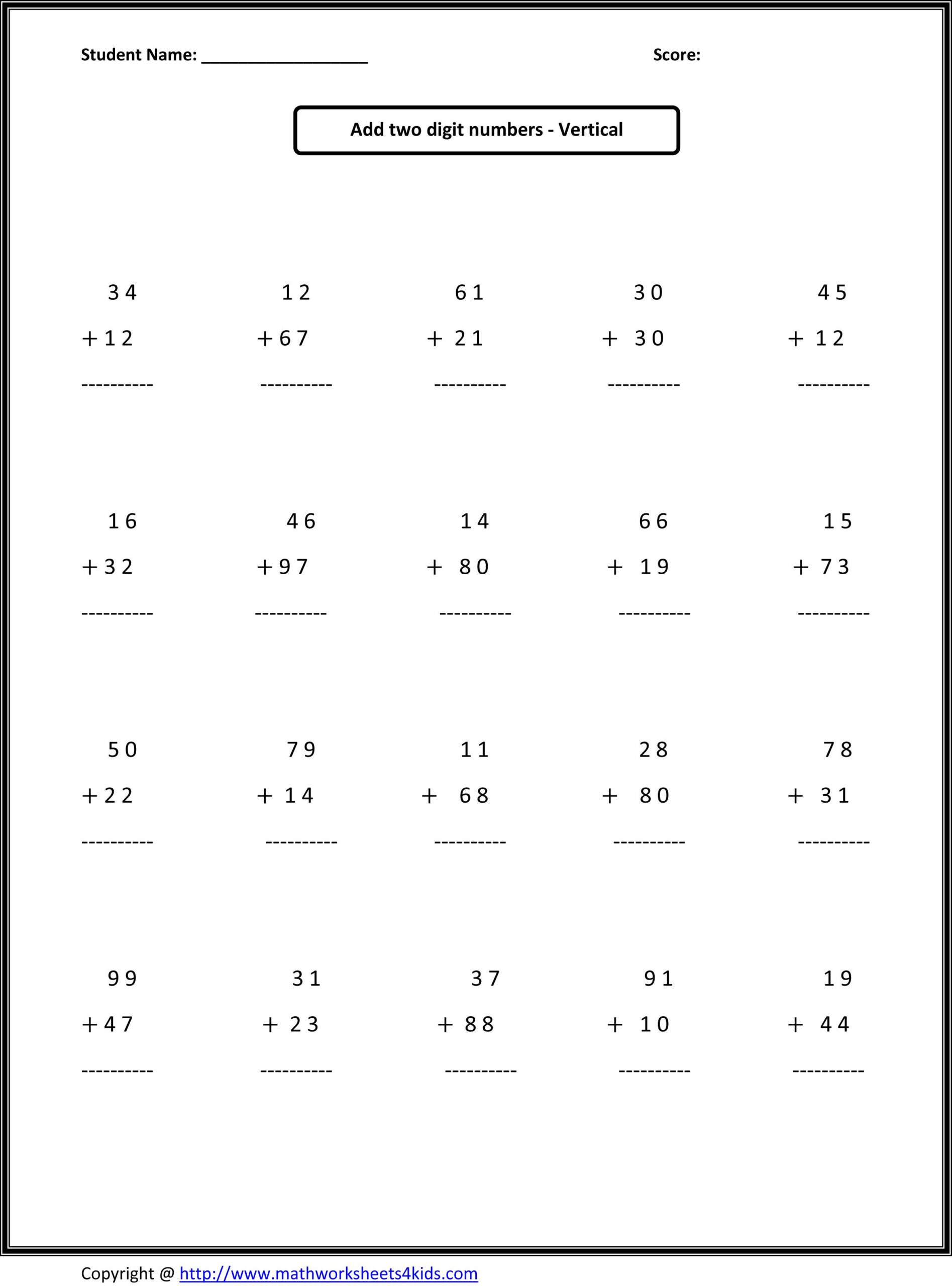 Math Worksheets | Second Grade Math Worksheets | 2Nd Grade Math intended for Free Math Printables For 2Nd Grade