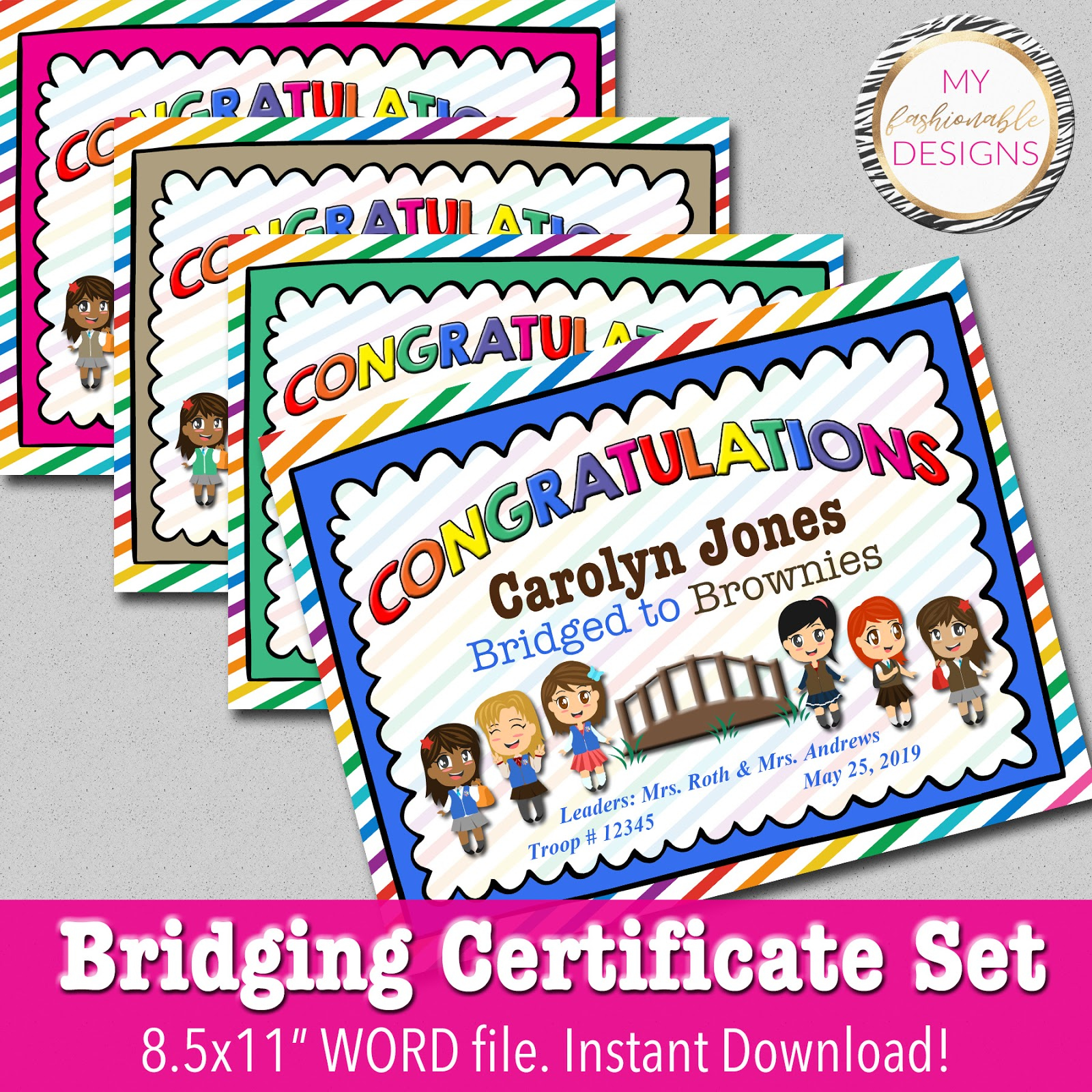 My Fashionable Designs: Free Printable Bridging Certificates pertaining to Free Bridging Certificate Printable