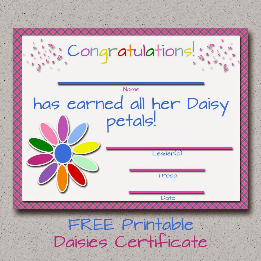 My Fashionable Designs: Girl Scouts: Free Printable Daisy Petals within Daisy Girl Scout Certificates Printable Free