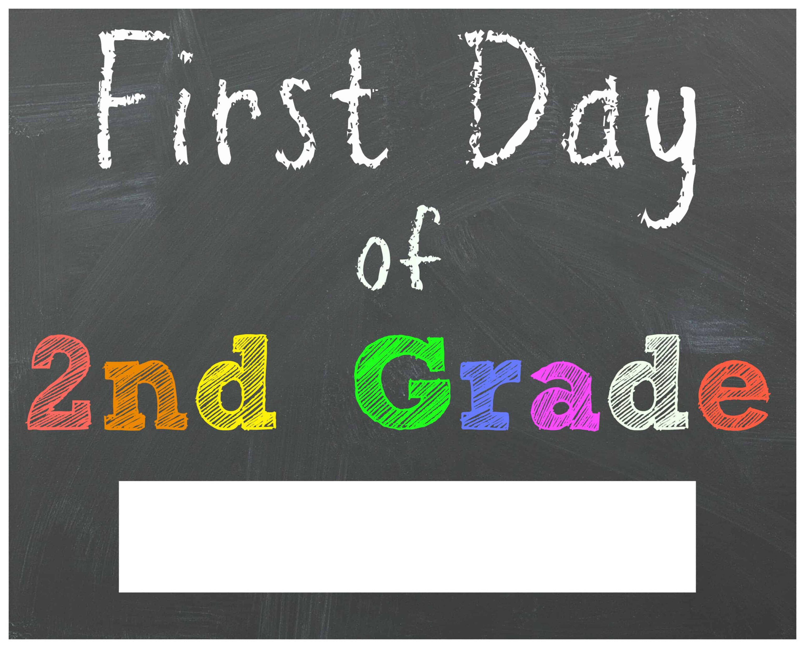 My First Day Of 2Nd Grade Shop | Thepagb.uk with First Day Of Second Grade Free Printable Sign