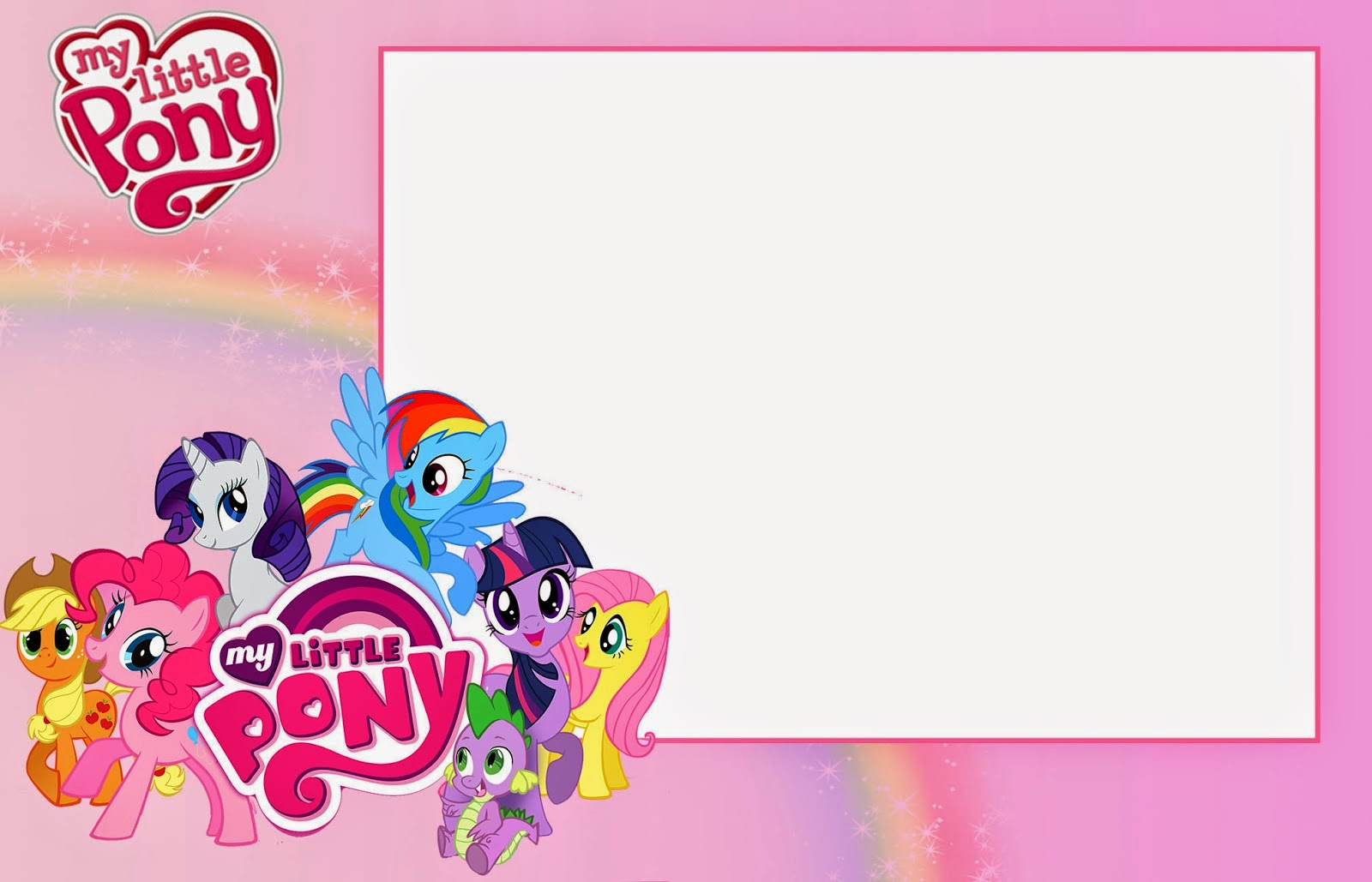 My Little Pony Party: Free Printable Invitations. - Oh My Fiesta with Free My Little Pony Party Printables