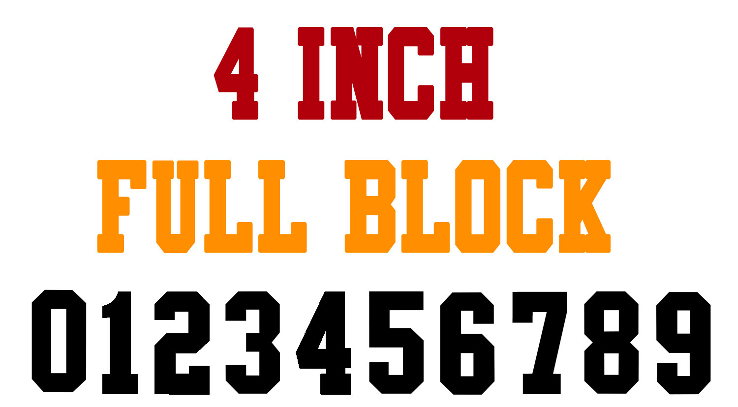 Numberstencils - 4 Inch Full Block Number Stencils (100 Sheet regarding Free Printable 4 Inch Number Stencils