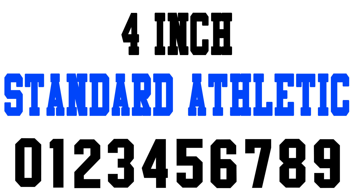 Numberstencils - 4 Inch Standard Athletic Number Stencils (100 in Free Printable 4 Inch Number Stencils