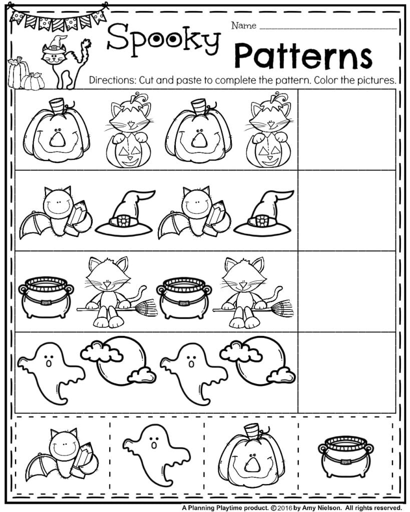 October Preschool Worksheets - Planning Playtime within Free October Preschool Printables