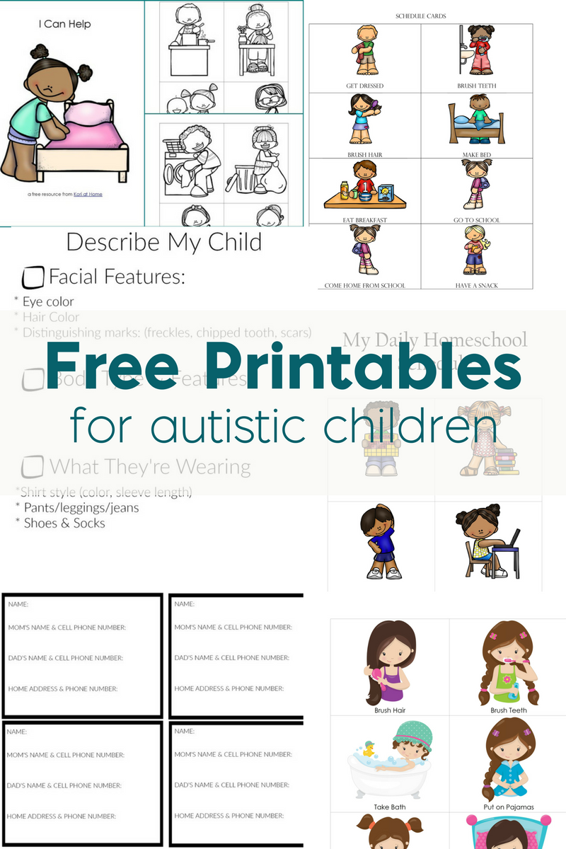 Pin On Best Of Kori At Home with Free Printable Autism Worksheets