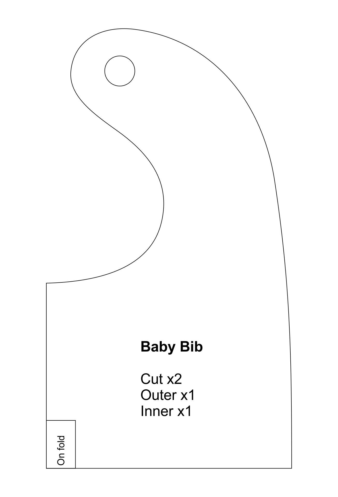 Printable Baby Bib Patterns | Baby Bibs Patterns, Bib Pattern with Free Printable Bib Pattern