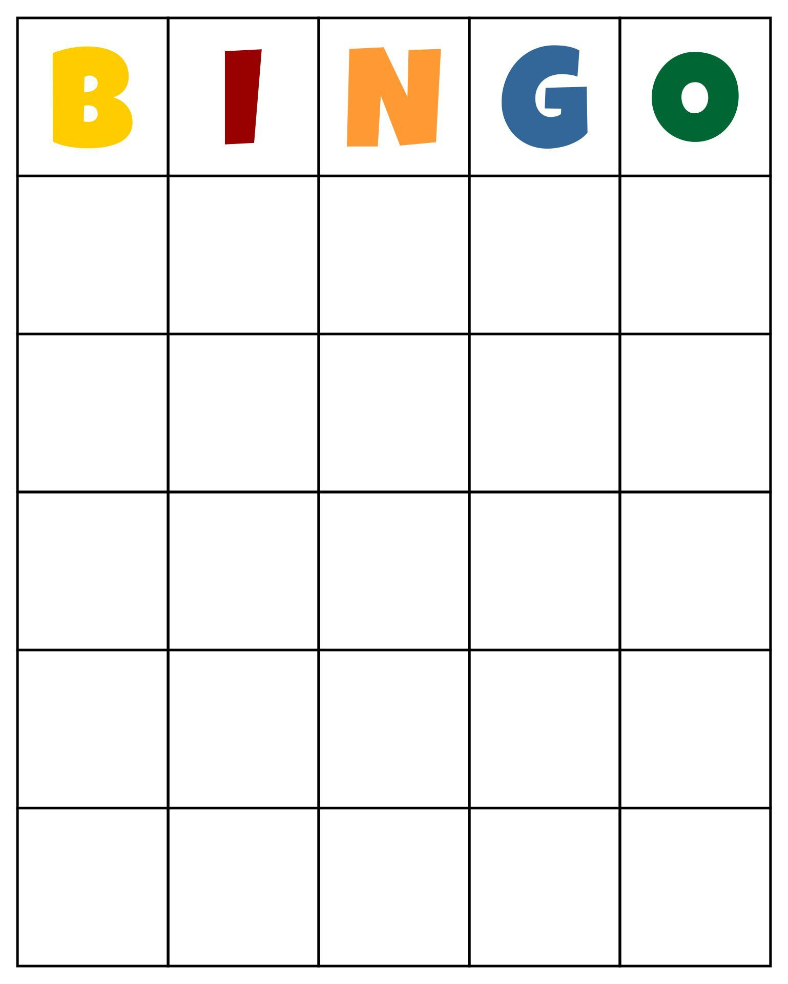 Printable Blank Playing Card Template intended for Bingo Generator Free Printable