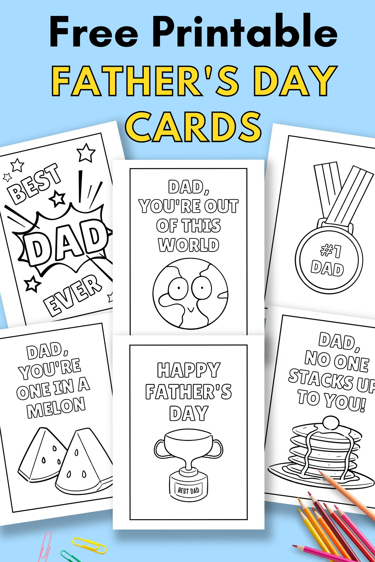 Printable Father&amp;#039;S Day Cards To Colour — Gathering Beauty within Free Father&amp;#039;S Day Printables