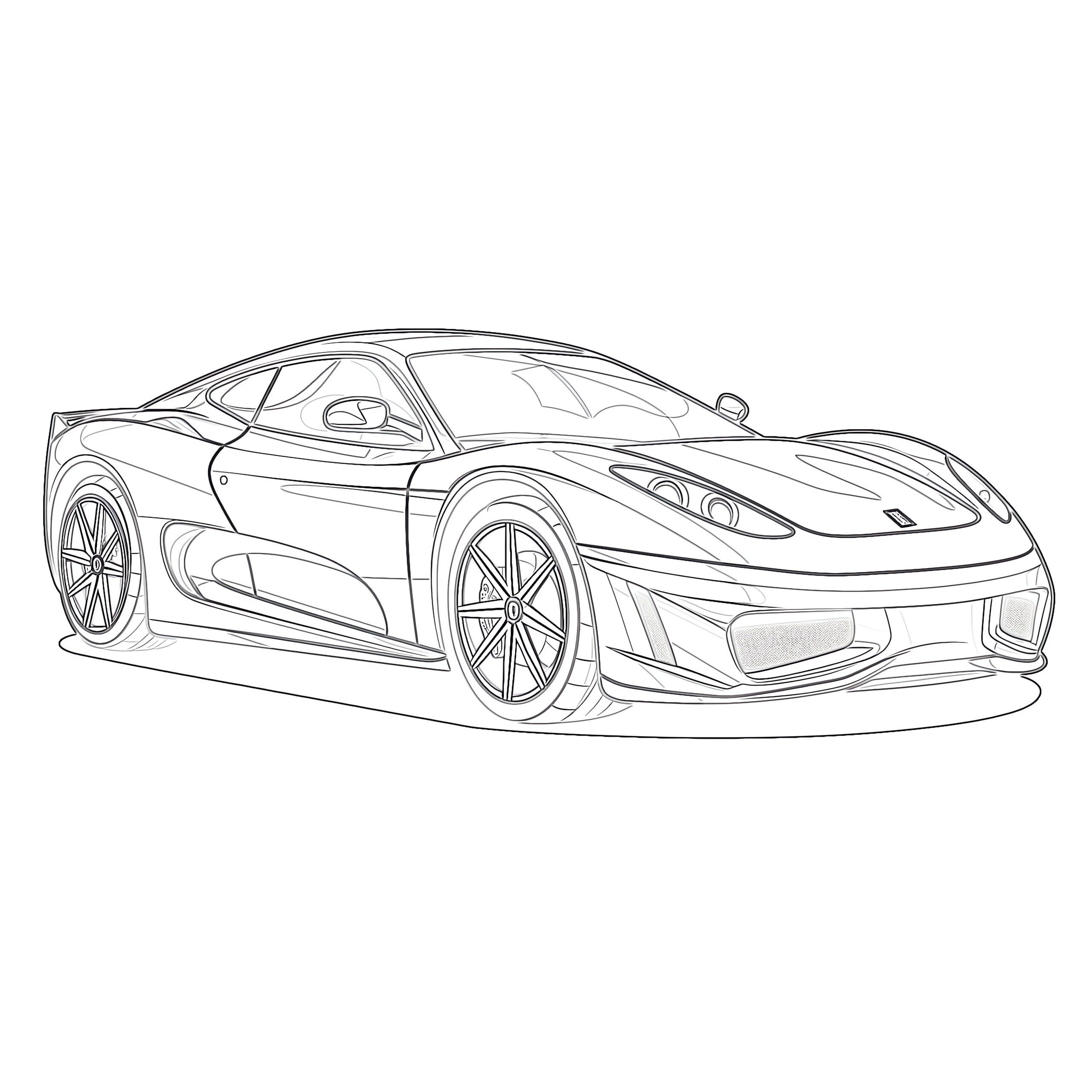 Printable Sports Car Coloring Page - Mimi Panda with regard to Cars Colouring Pages Printable Free