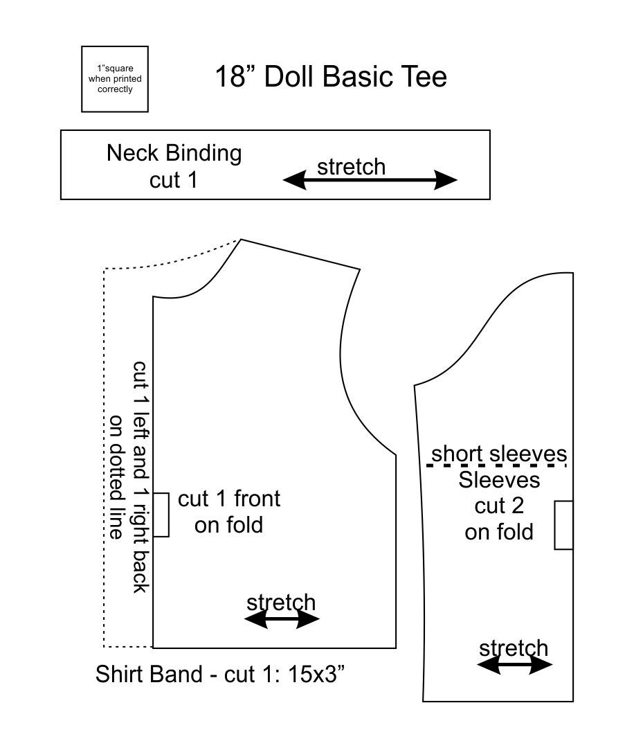 Printable+18+Doll+Clothes+Patterns | 18 Inch Doll Clothes Pattern within 18 Inch Doll Clothes Patterns Free Printable