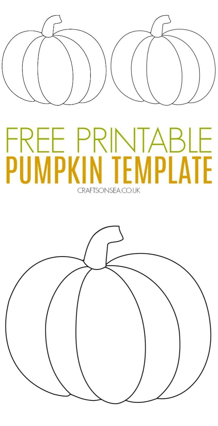 Pumpkin Template For Kids Crafts within Free Halloween Pumpkin Printables