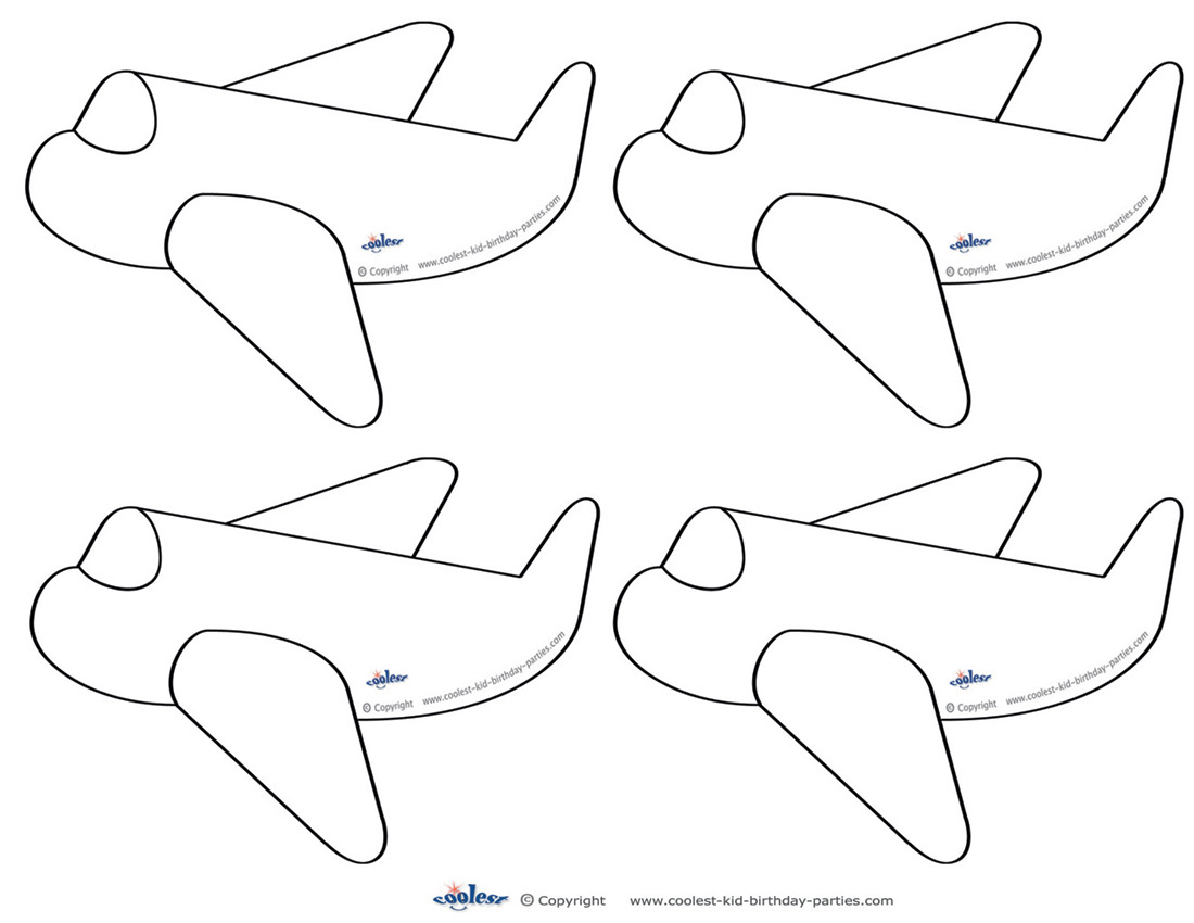 Small Printable Airplane Decoration - Coolest Free Printables with regard to Free Printable Airplane Template