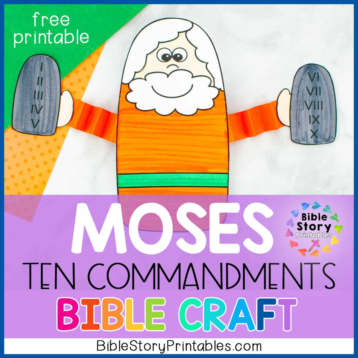 Ten Commandments Bible Craft - Bible Story Printables inside Free Printable Bible Crafts For Preschoolers