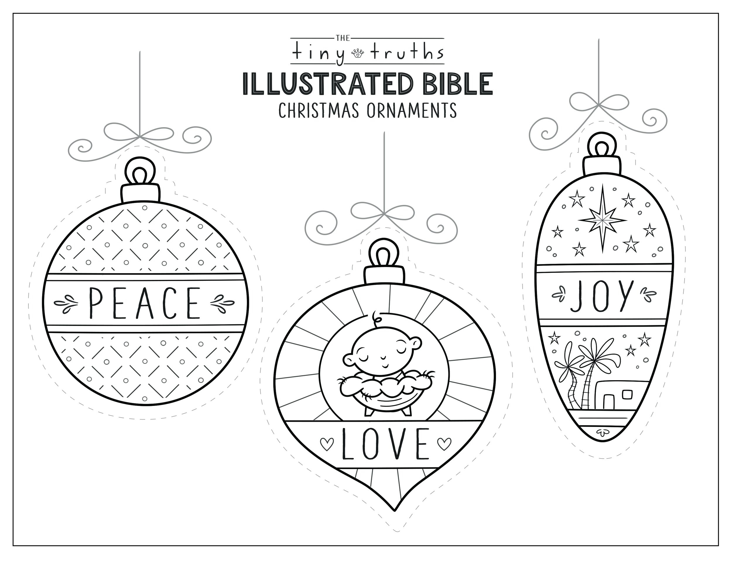 Tiny Truths Illustrated Bible Christmas Coloring And Crafts — Tiny throughout Free Printable Bible Christmas Coloring Pages