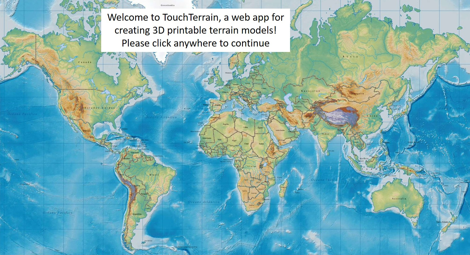 Welcome To Touchterrain, The Free Web App For Creating 3D within Free 3D Printable Terrain