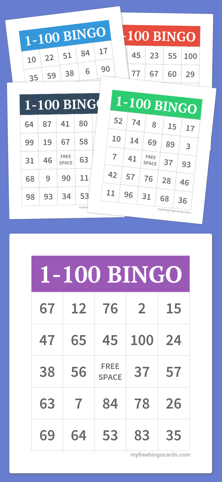 1-100 Bingo | Bingo, Matemática, Educação Infantil in Free Printable Bingo Cards 1-100