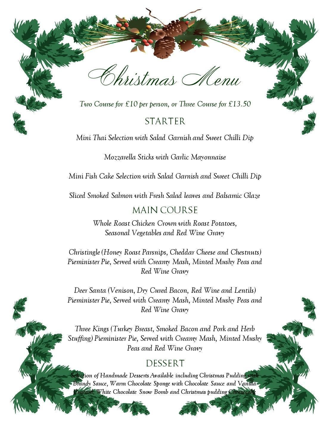 10 Best Free Printable Christmas Menu Templates Pdf For Free At regarding Christmas Menu Printable Template Free