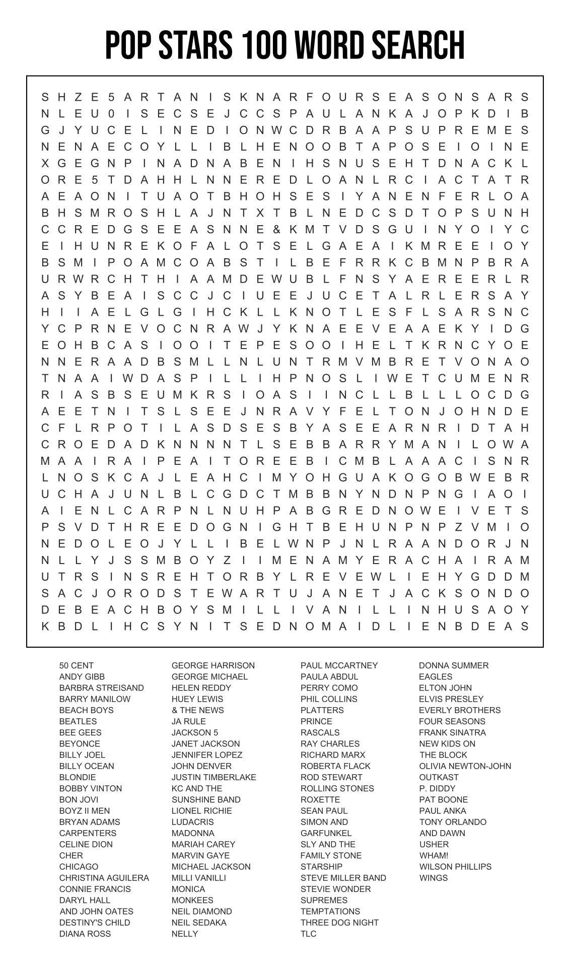 10 Best Hard Find The Printable Pdf For Free At Printablee within Free Printable Word Search Puzzles for High School Students