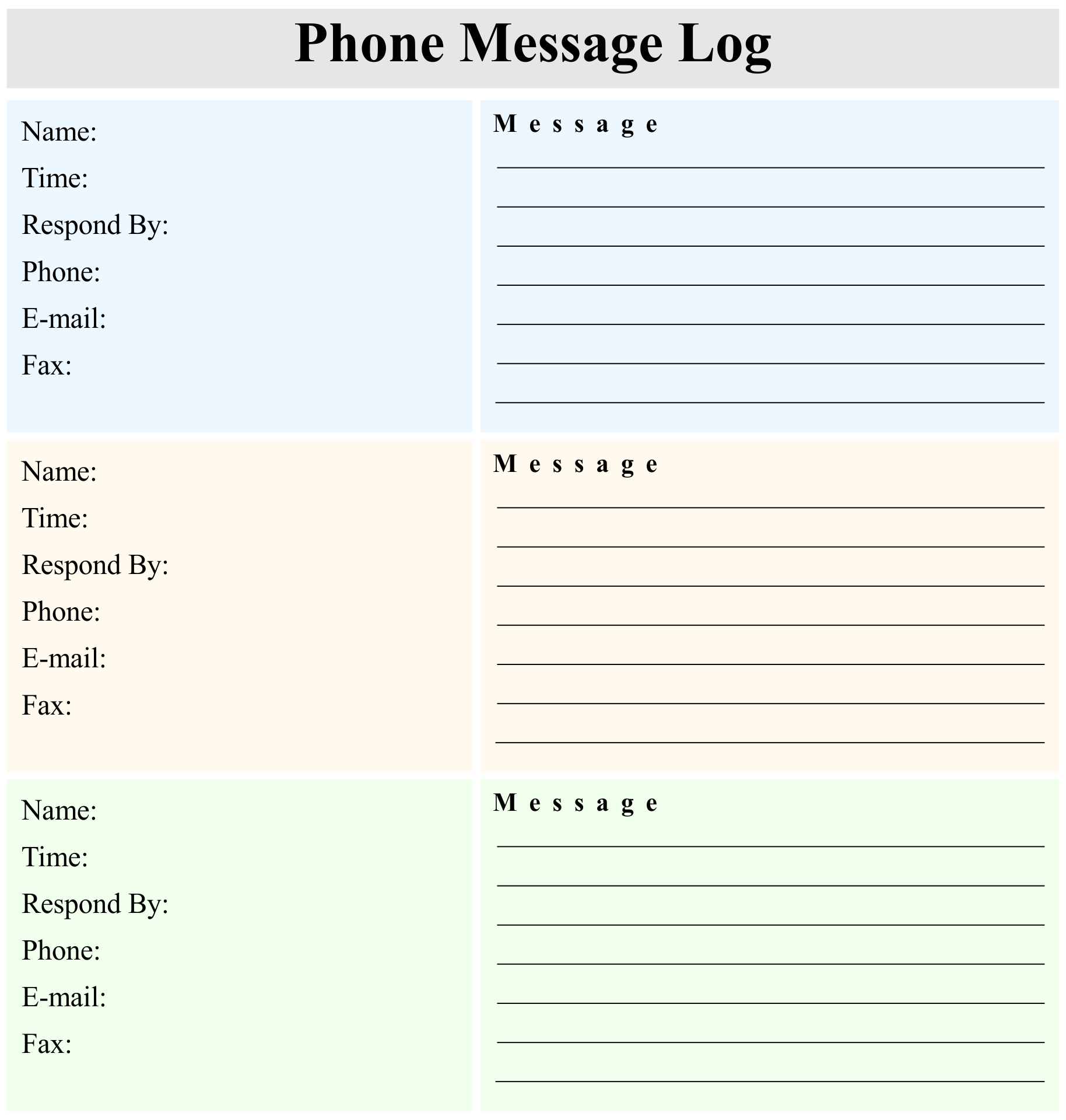 10 Best Printable Telephone Message Template Pdf For Free throughout Free Printable Phone Message Template