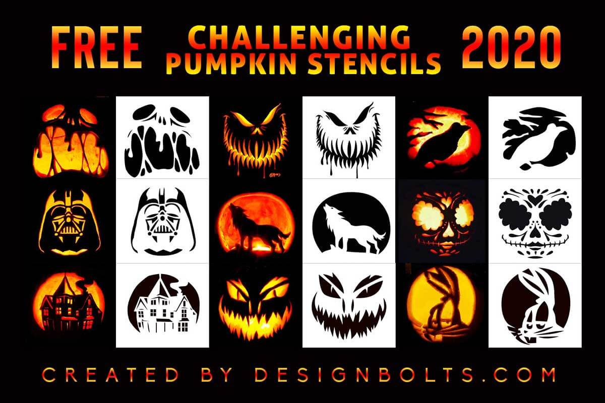 10 Challenging Pumpkin Carving Stencils, Templates &amp;amp; Patterns For with Hard Pumpkin Carving Patterns Free Printable