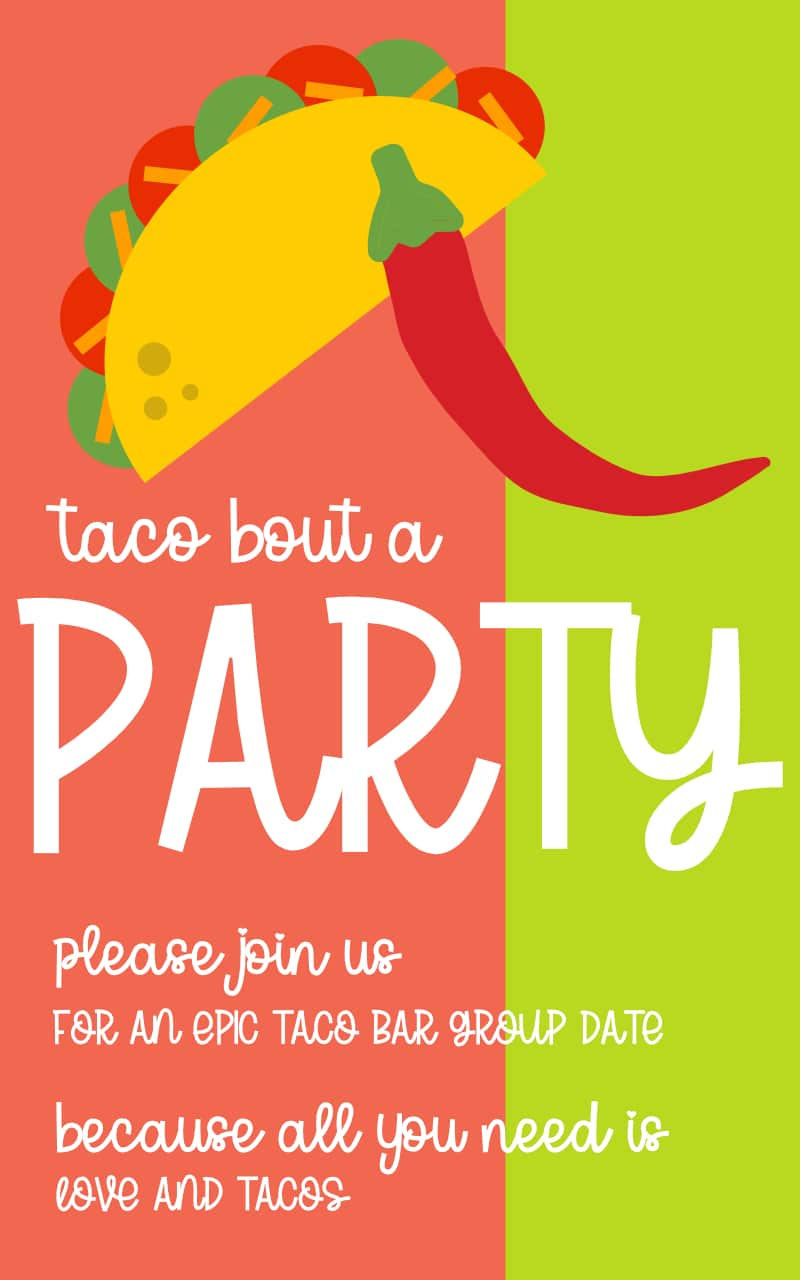 10 Diy Taco Bar Party Ideas That Are Easy &amp;amp; Delicious | The Dating pertaining to Free Printable Taco Bar Signs