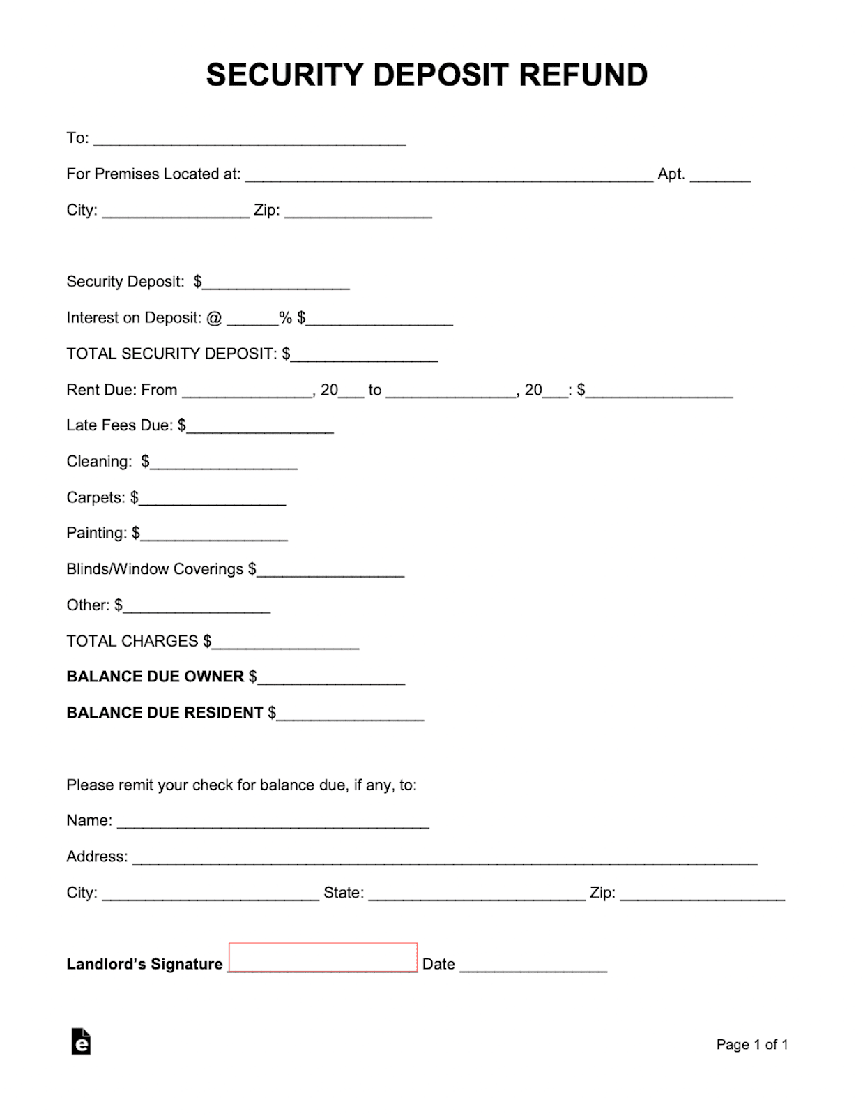 10 Free Landlord Documents And Forms (Downloadable Templates) with regard to Free Printable Landlord Forms