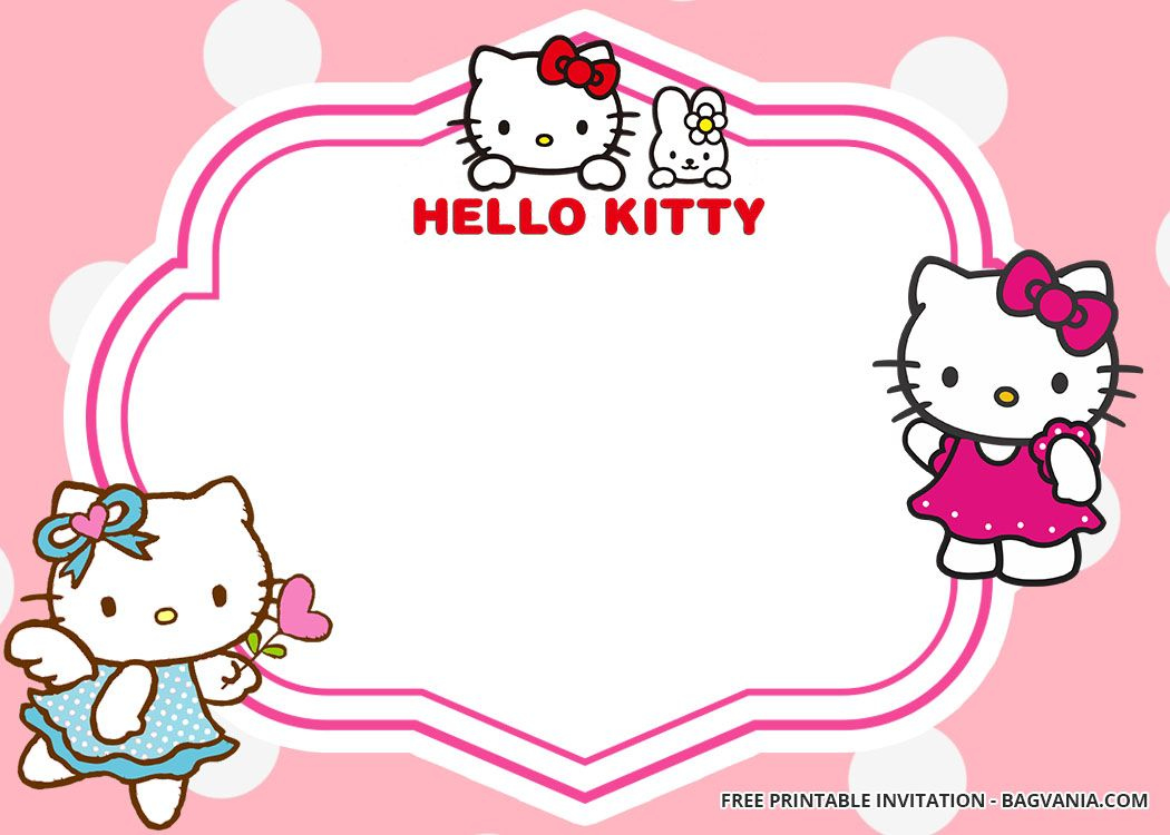 10+ Free Personalized Hello Kitty Invitation Templates | Hello with regard to Hello Kitty Name Tags Printable Free