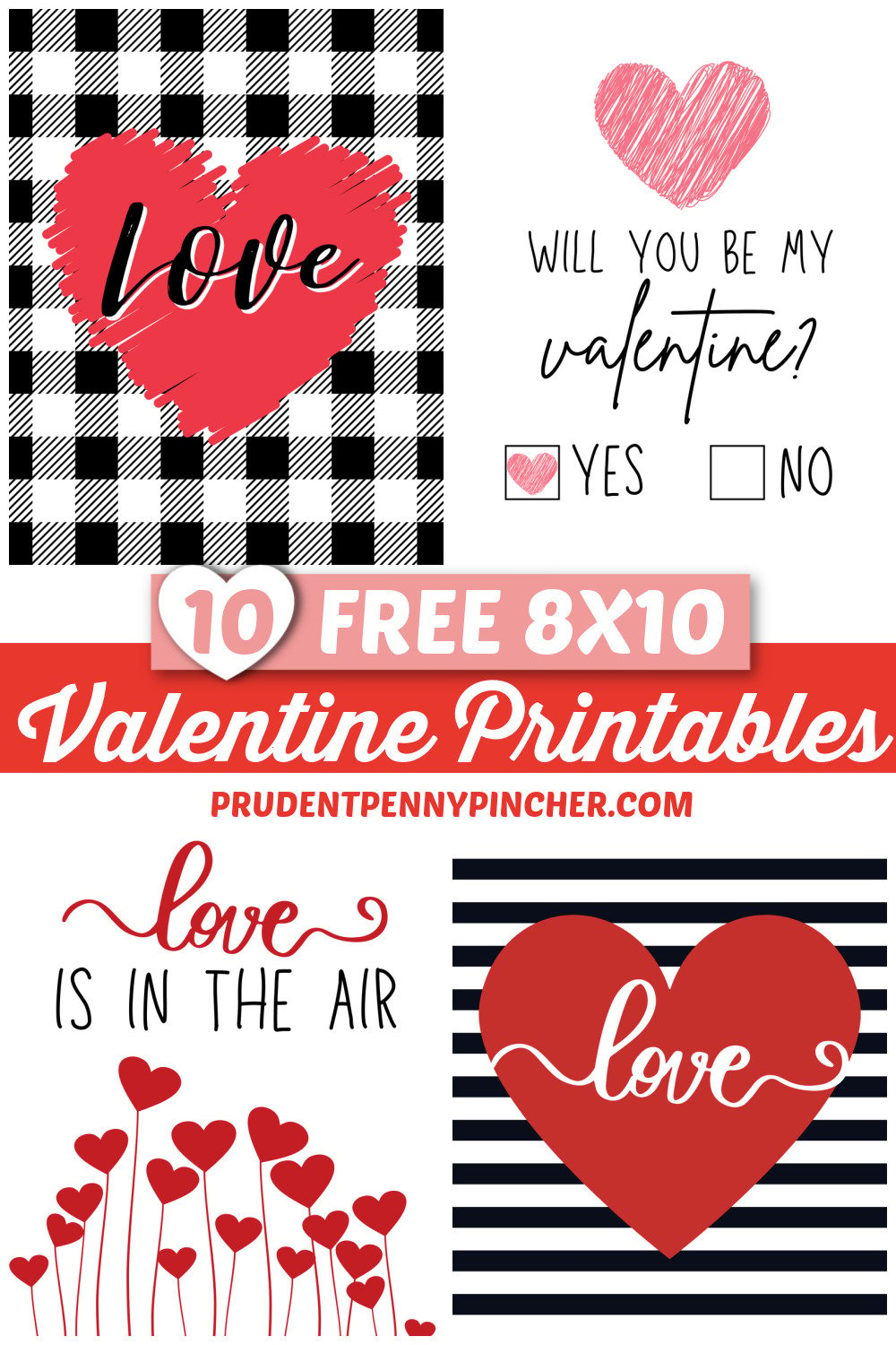 10 Free Valentine'S Day Printables - Prudent Penny Pincher inside Free Printable Valentine Decorations