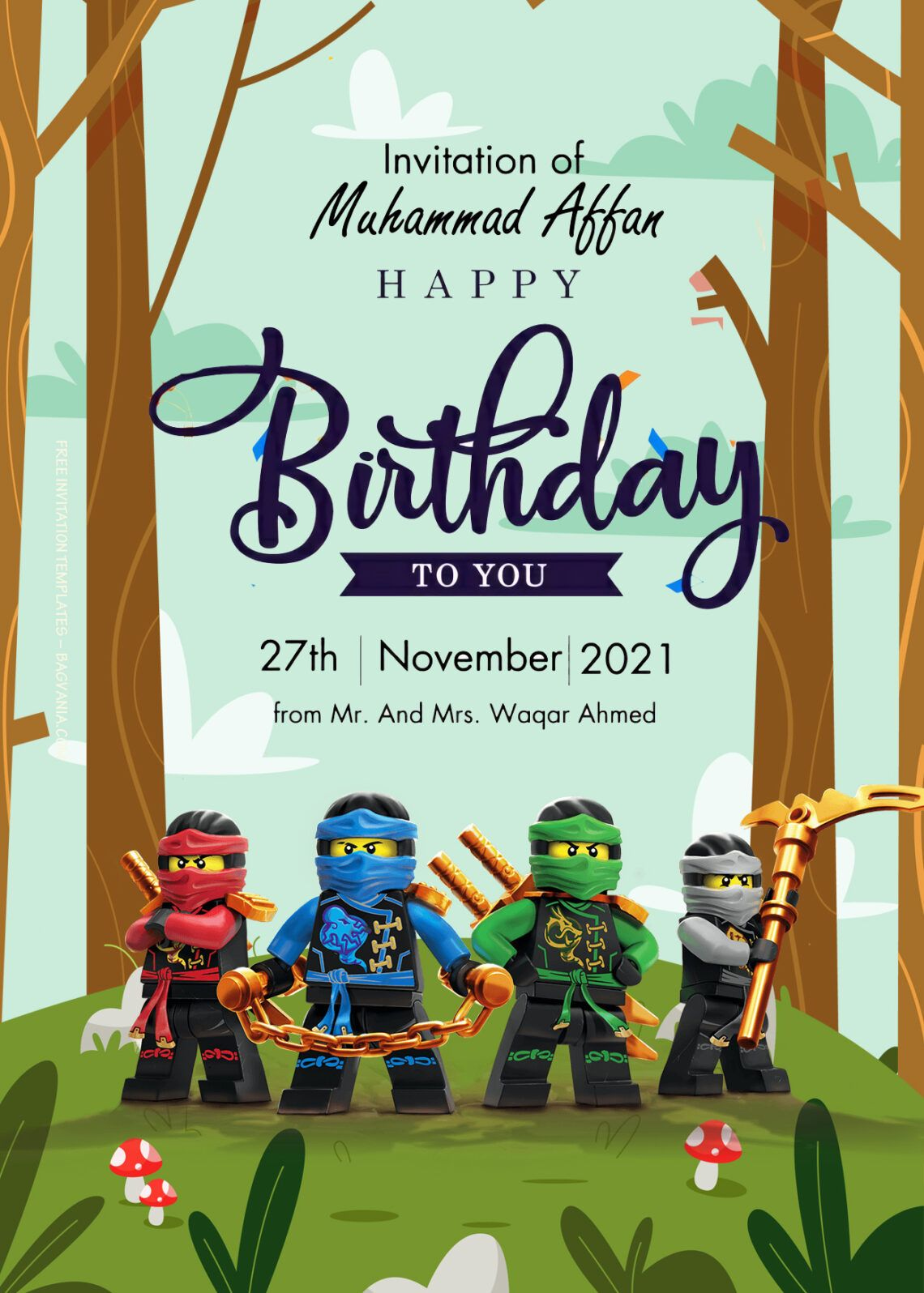 10+ Thrilling Adventure Featuring Lego Ninjago Birthday Invitation regarding Lego Ninjago Party Invitations Printable Free