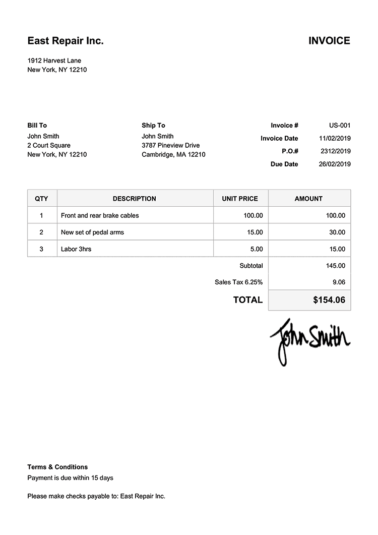 100 Free Invoice Templates | Print &amp;amp; Email Invoices throughout Free Invoices Online Printable