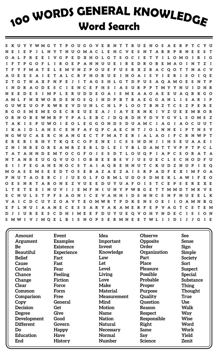 100 Word Word Searches - 20 Free Pdf Printables | Printablee in Free Printable Word Search Puzzles For Adults