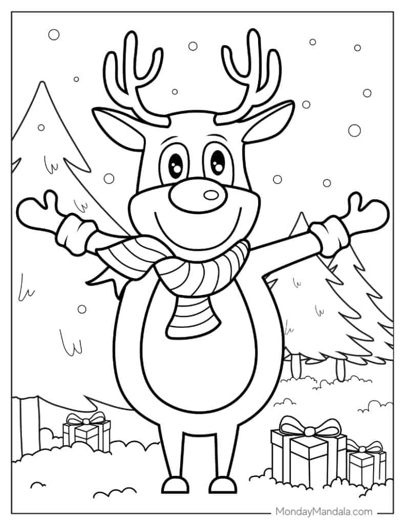 1,000 Christmas Coloring Pages (Free Pdf Printables) inside Free Printable Christmas Coloring Sheets