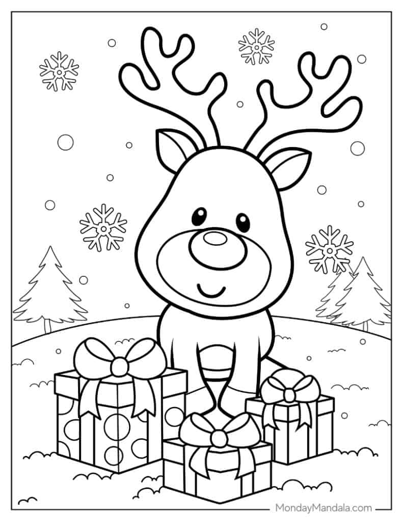 1,000 Christmas Coloring Pages (Free Pdf Printables) inside Free Printable Holiday Coloring Pages