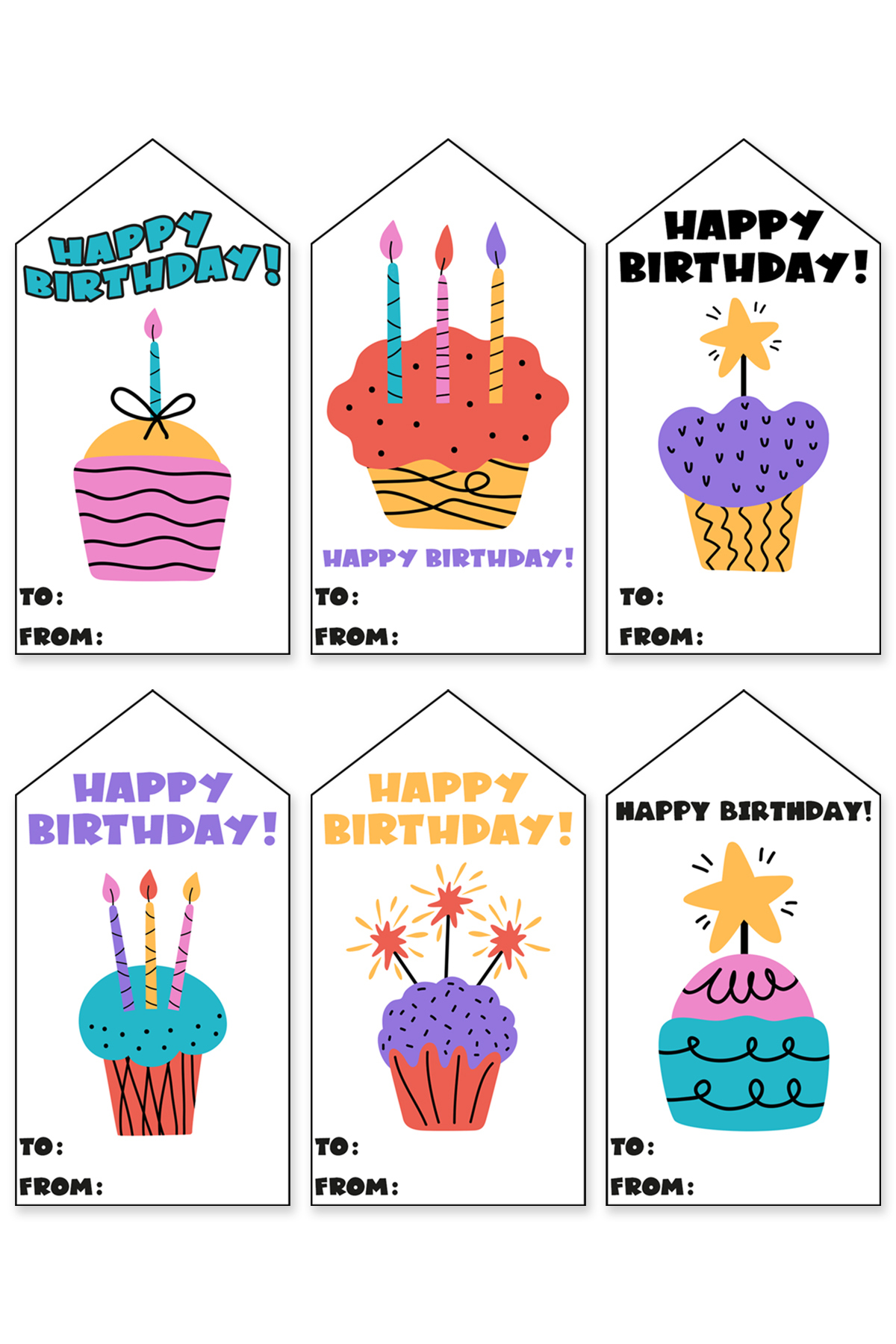 102 Free Printable Birthday Tags All In One Download intended for Free Printable Birthday Tags