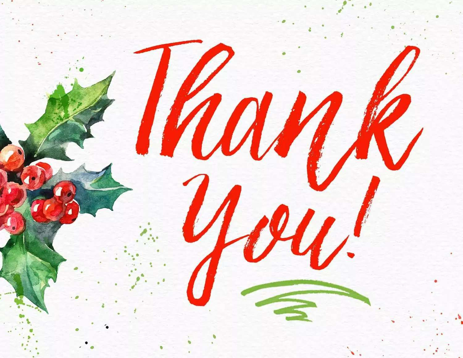 11 Free, Printable Christmas Thank You Cards inside Christmas Thank You Cards Printable Free