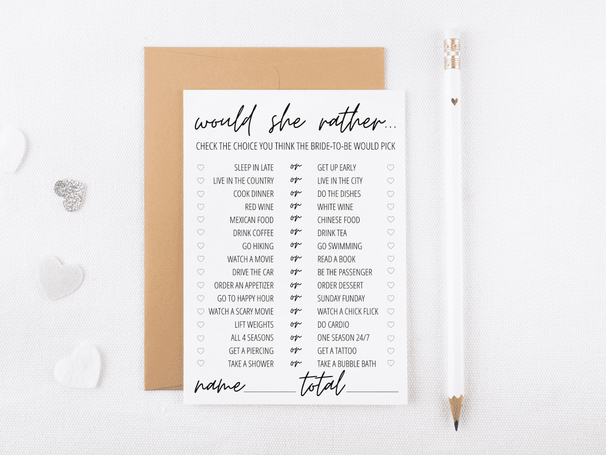 12 Free Printable Bridal Shower Games | Modern Moh for Free Printable Bachelorette Party Games