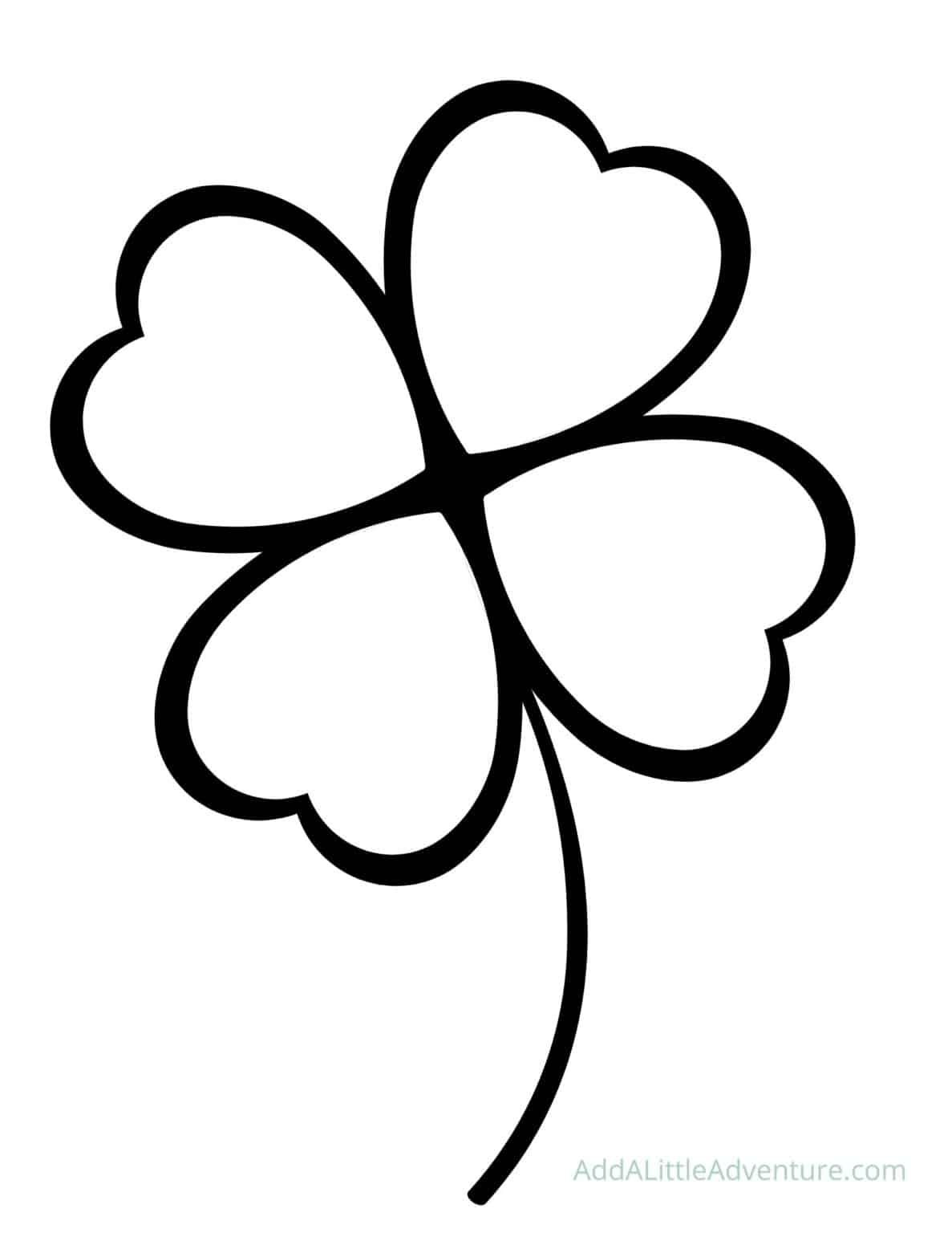 12 Free Printable Shamrock And Four-Leaf Clover Templates | Four with Four Leaf Clover Template Printable Free