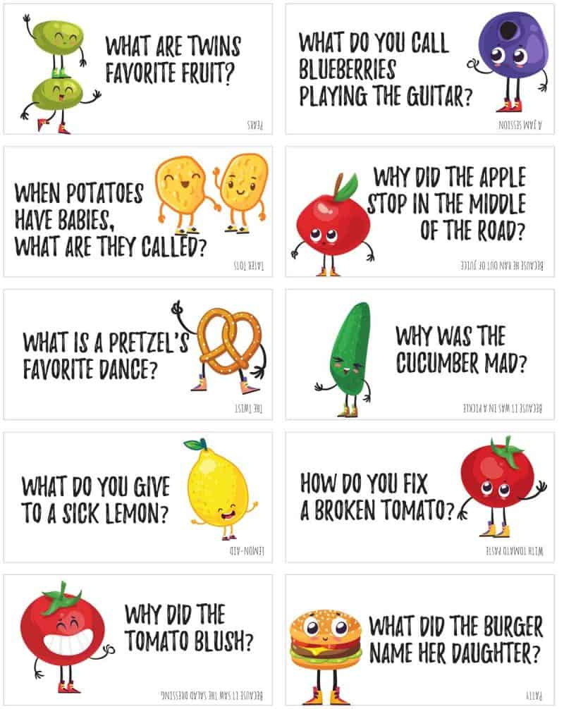 125+ Funny Food Jokes To Print And Share! | Skip To My Lou with regard to Free Printable Jokes for Adults