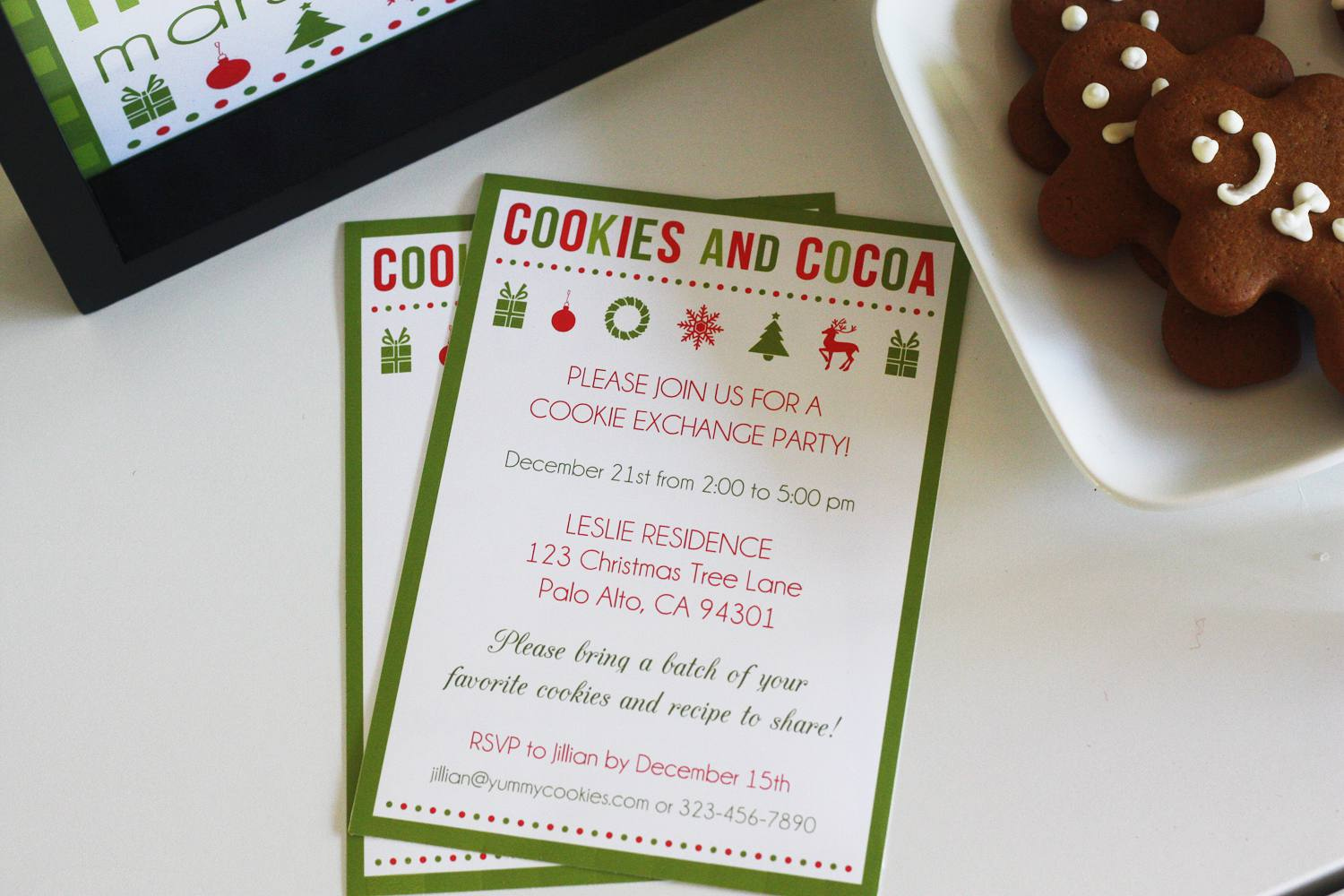 13 Free Christmas Party Invitations That You Can Print in Free Printable Cookie Decorating Invitations