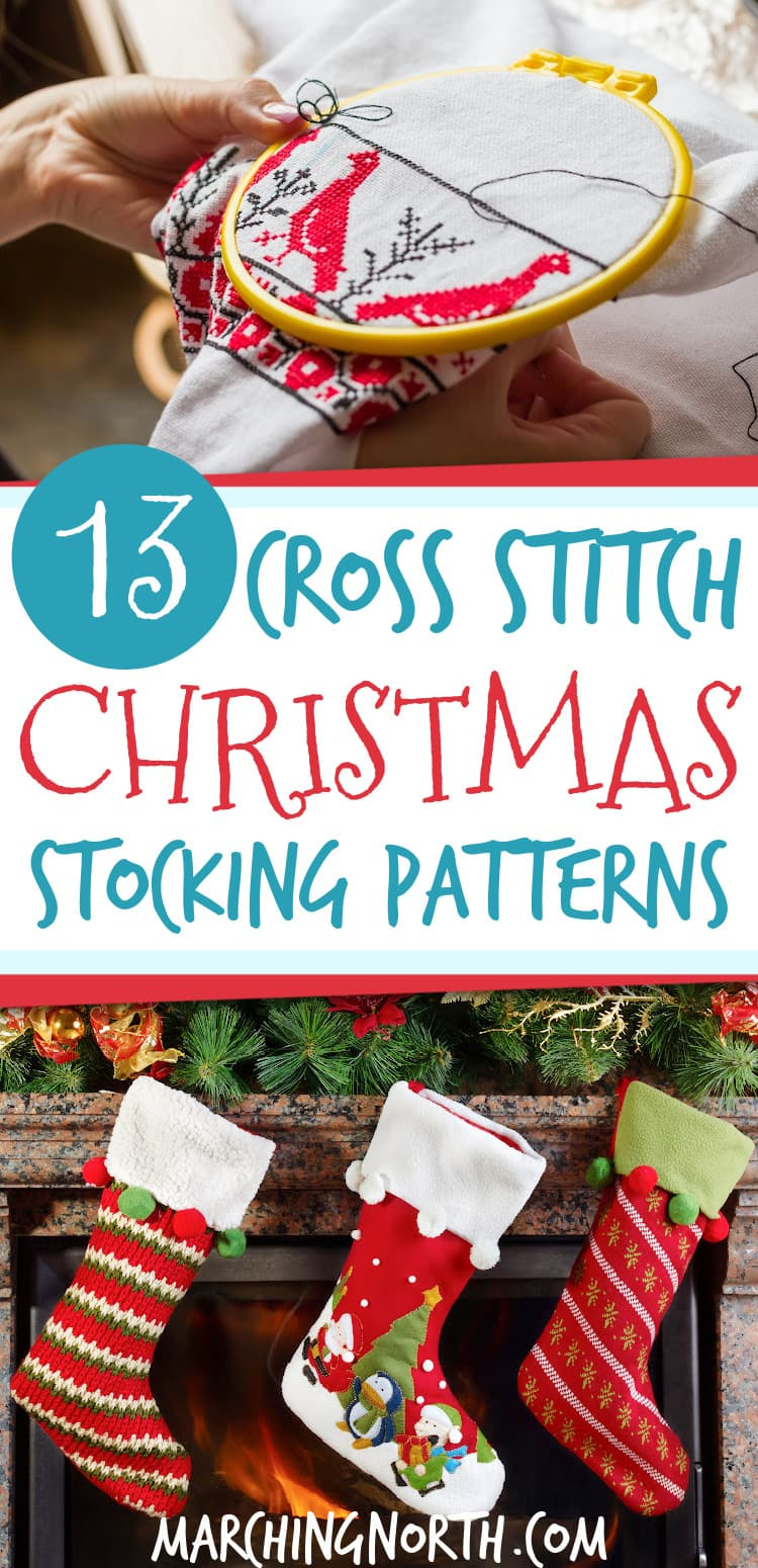 13 Holly Jolly Cross Stitch Christmas Stocking Patterns | Marching with regard to Free Printable Cross Stitch Christmas Stocking Patterns